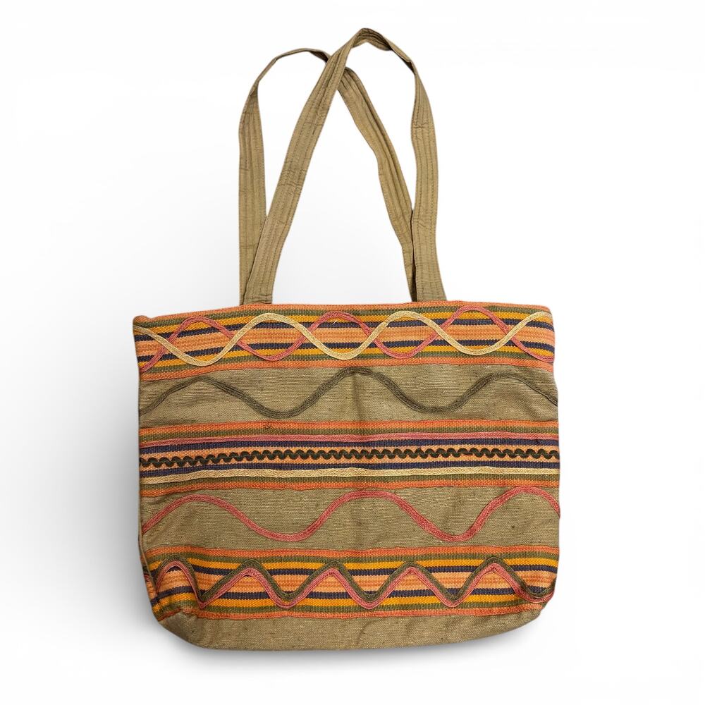 Vintage Valerie Jute Tote Bag Made In India